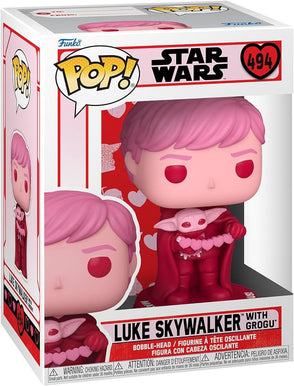 POP! Valentine Star Wars - Luke Skywalker with Grogu