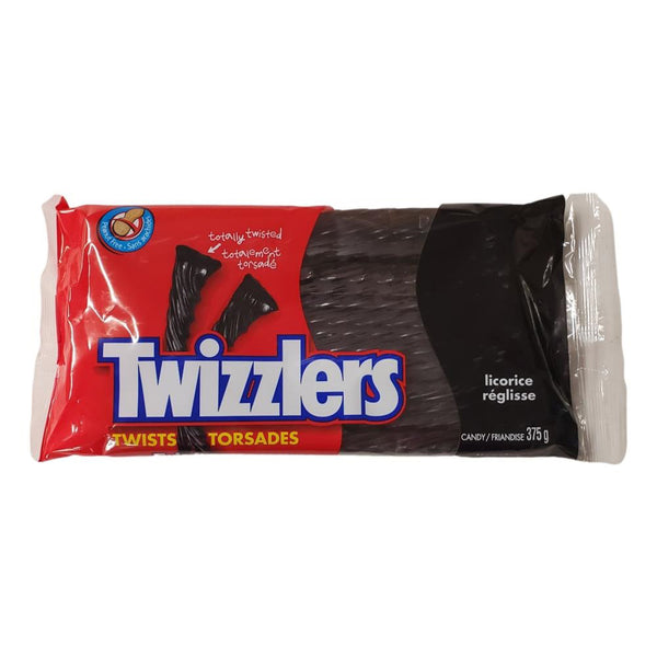 Twizzlers Twists - Black Licorice 375g