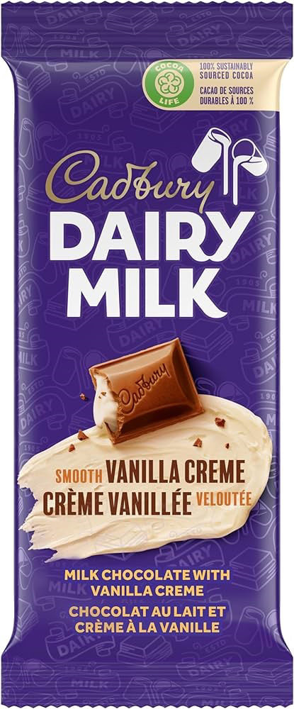 Cadbury Dairy Milk Smooth Vanilla Creme Best By 04/27/24