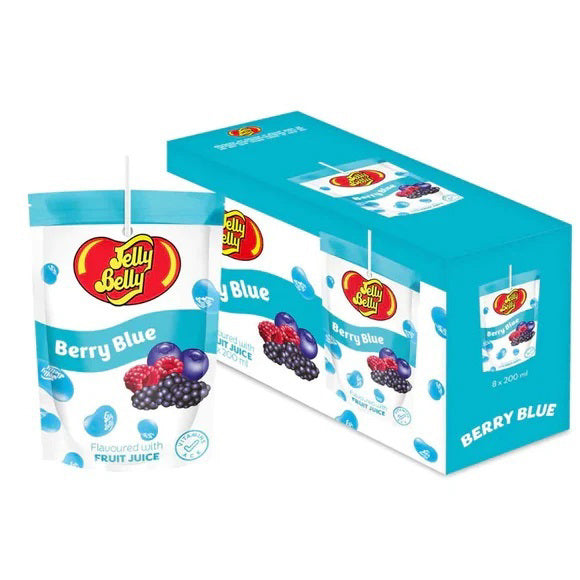 Jelly Belly Berry Blue Drink Pouches 8pk