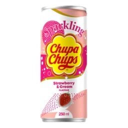 Chupa Chups Strawberry&Cream Soda 250ml Best By 09/06/24