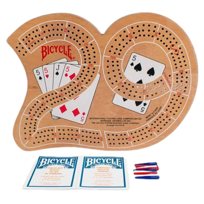 Bicycle Large 29 Wood Cribbage Board