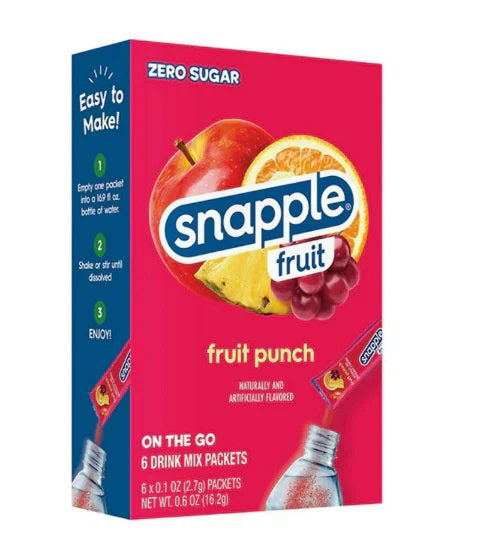 Snapple Fruit Punch Singles To Go