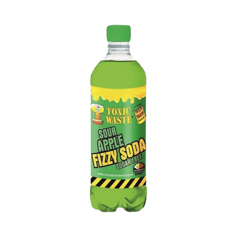 Toxic Waste Sour Apple Sugar Free Soda 500ml