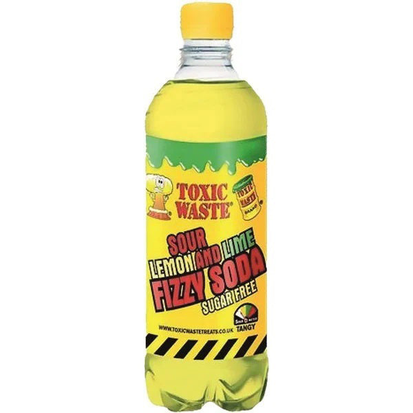 Toxic Waste Sour Lemon Lime Sugar Free Soda 500ml