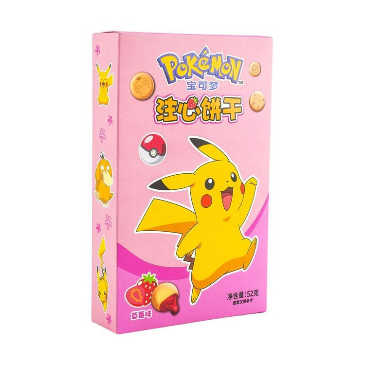 Pokemon Filling Cookies Strawberry 52g