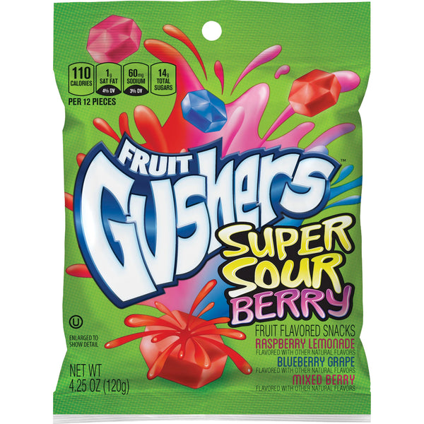 Fruit Gushers Super Sour Berry 120g