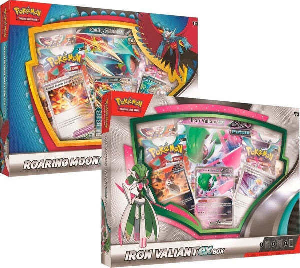 Pokemon Roaring Moon/ Iron Valiant EX Box (Random Artwork)