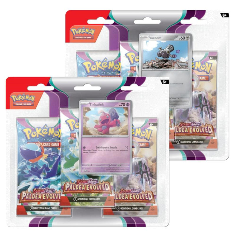 Pokemon - Paldea Evolved 3-Pack Blister (Random Artwork)