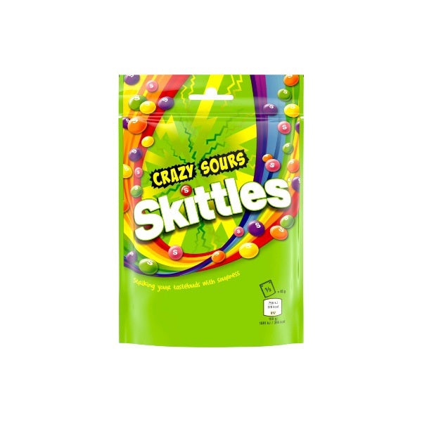 Crazy Sour Skittles 136g