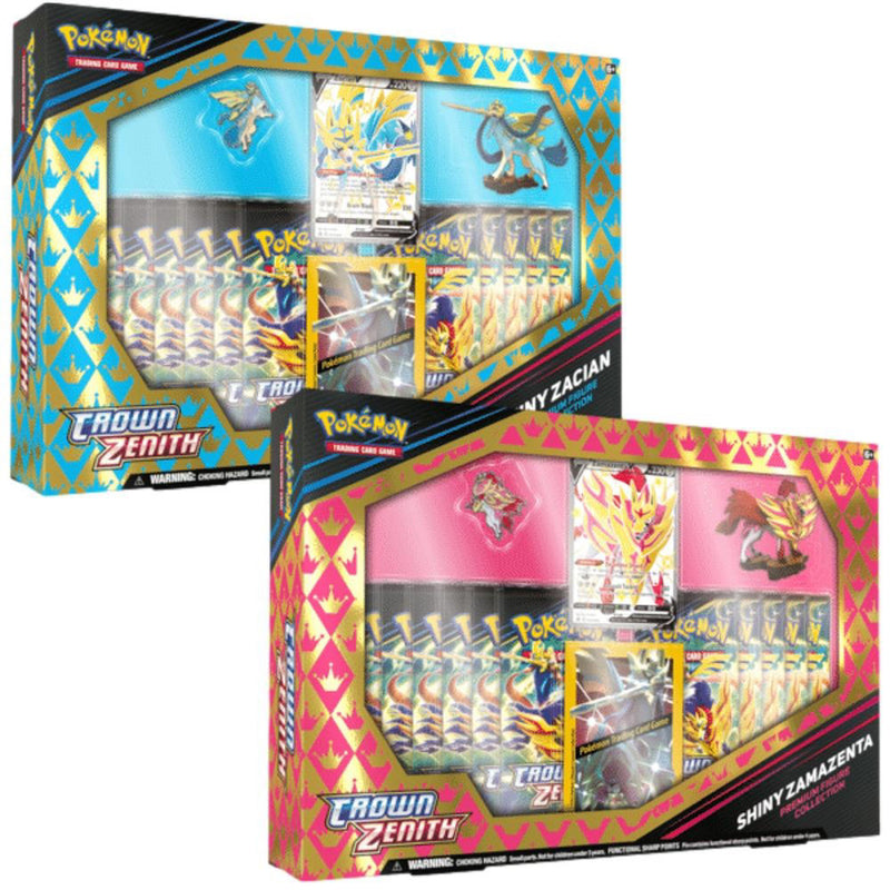 Pokemon Crown Zenith Premium Figure Collection - Shiny Zamazenta/Zacian (Random Artwork)