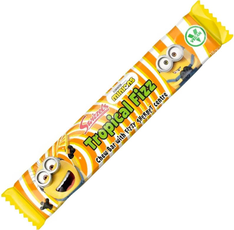 Swizzels Minions Tropical Fizz Chew Bar 18g (UK)