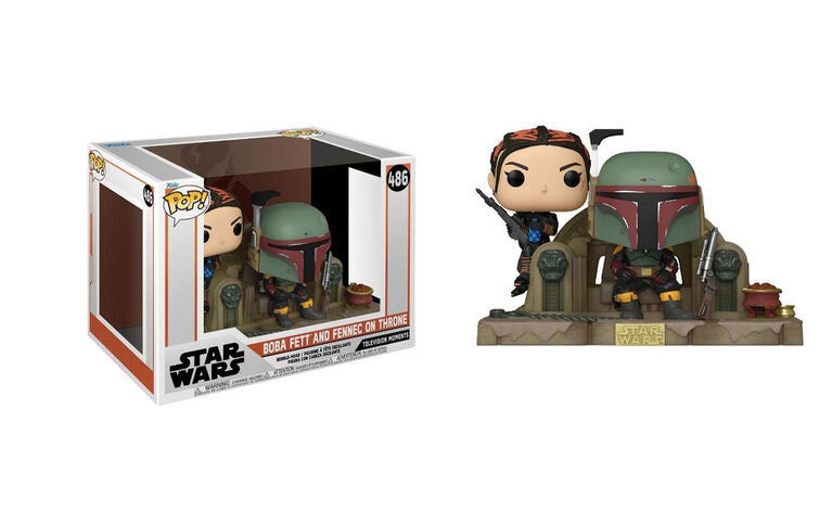 POP! Moment Star Wars - boba Fett and Fennec on Throne