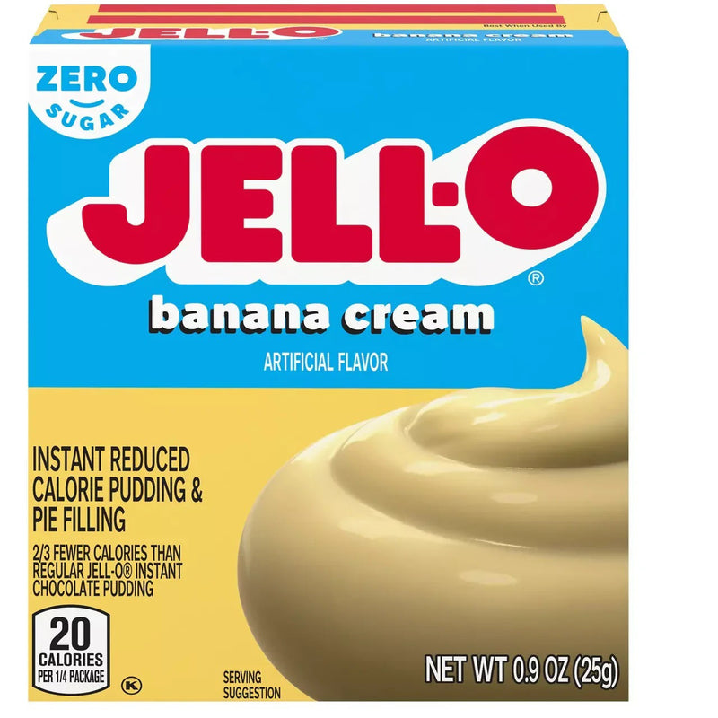 Jell-O Banana Cream Zero Sugar Pudding