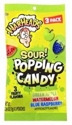 Warhead Sour Popping Candy 3pack Best By 08/10/24