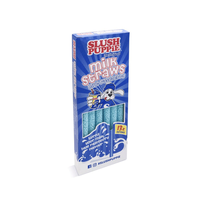 Slush Puppie Milk Straws Blue Raspberry