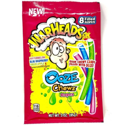 Warheads Ooze Chewz Ropes 85g