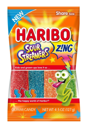 Haribo Sour Streamers 127g